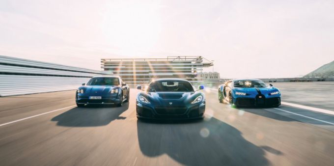 Bugatti Rimac Porsche 2