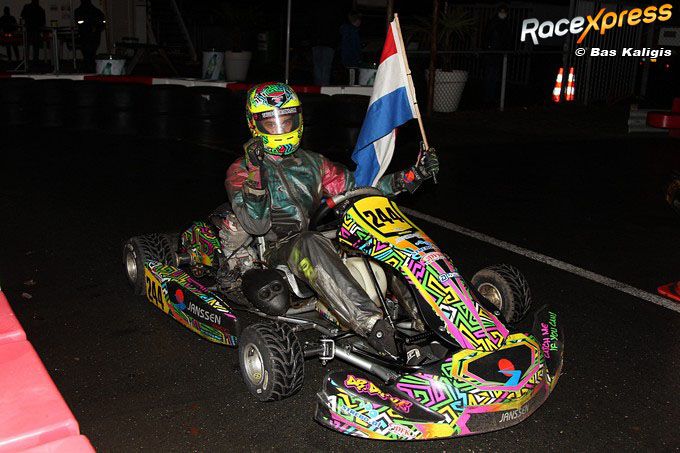 Dréke Janssen Nederlands kampioen karting IAME X30 Senior