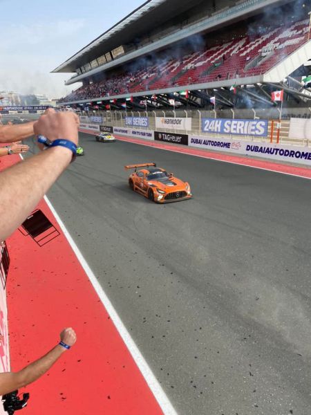 24H Dubai 2022 MP Motorsport Mercedes Henk de Jong Daniel de Jong Bert de Heus Jaap van Lagen P10 en GT3 PA divisiewinnaar Nr10