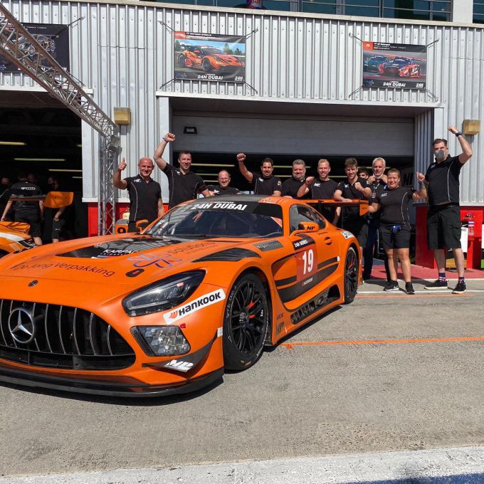 24H Dubai 2022 MP Motorsport Mercedes Henk de Jong Daniel de Jong Bert de Heus Jaap van Lagen P10 en GT3 PA divisiewinnaar Nr6