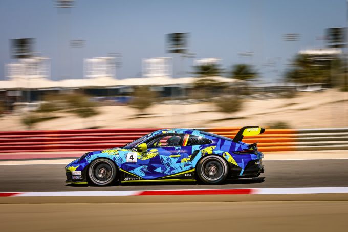 Porsche Sprint Challenge Middle East Team GP Elite Nr4 blauw