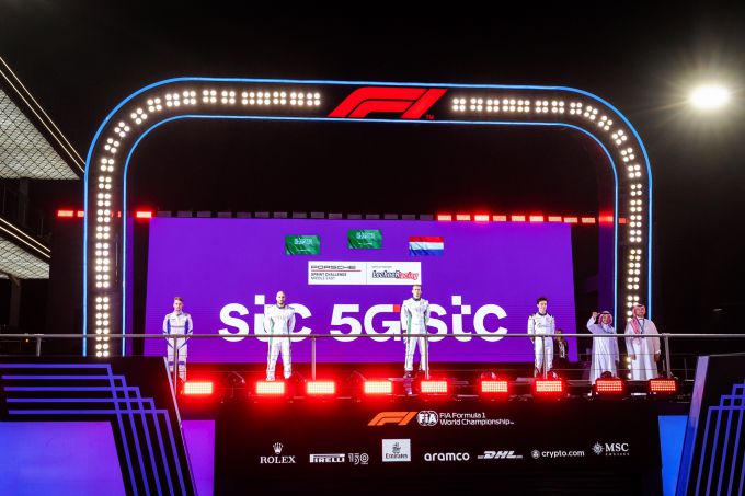 Porsche Sprint Challenge Middle East Jeddah Corniche Circuit podium
