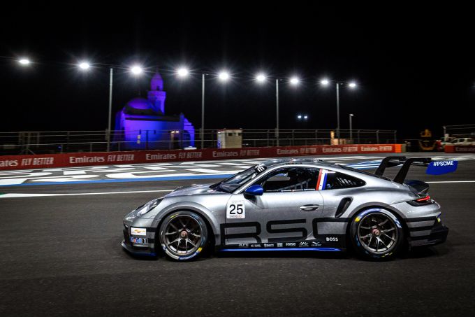 Porsche Sprint Challenge Middle East Jeddah Corniche Circuit Jan Dobber actie 1