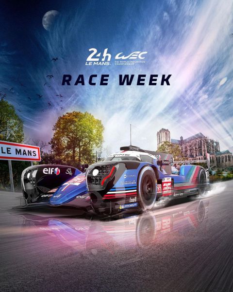 24 uur van Le Mans 11-12 juni 2022 Raceweek poster