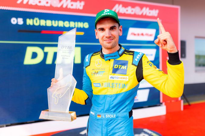 DTM Nürburgring powered by Mercedes-AMG Luca Stolz finishvlag Lucas Stolz ist stolz