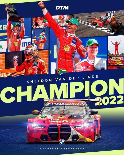 DTM Hockenheimring powered by AUDI Sheldon van der Linde DTM kampioen 2022