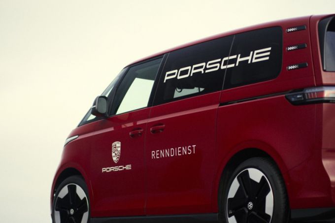 Volkswagen ID. Buzz en de Porsche Renndienst Volkswagen-bus foto 16