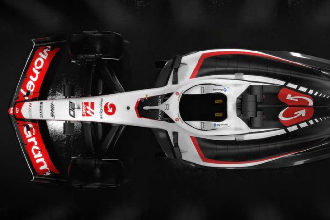 Moneygram sponsor Haas F1 2023 Bovenaanzicht