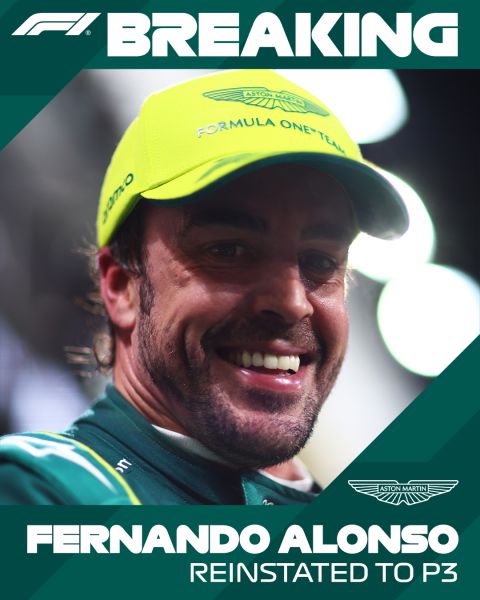 Fernando Alonso P3 in Jeddah foto 3