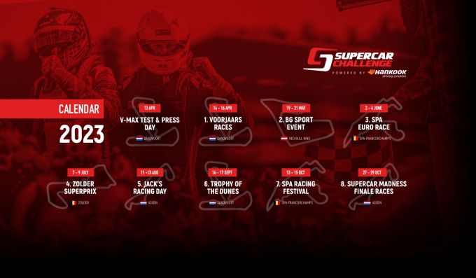 Supercar Challenge kalender 2023