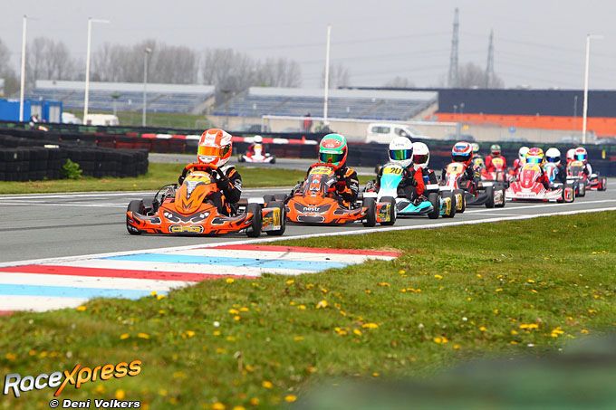  Liam van Westen aan kop in NK Karting