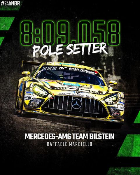 Mercedes AMG pole met 8:09.058