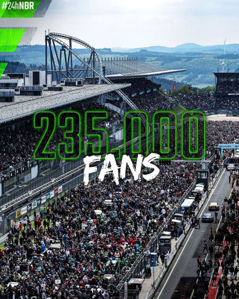 ADAC TotalEnergies 24h Nürburgring 235.000 fans