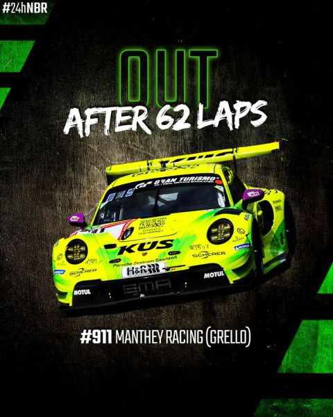 ADAC TotalEnergies 24h Nurburgring 2023 Grello out of race