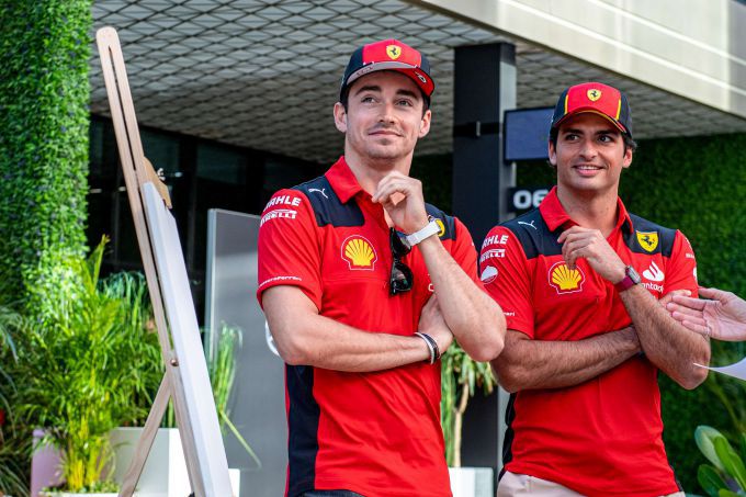 Charles_Leclerc_en_Carlos_Sainz F1 Ferrari