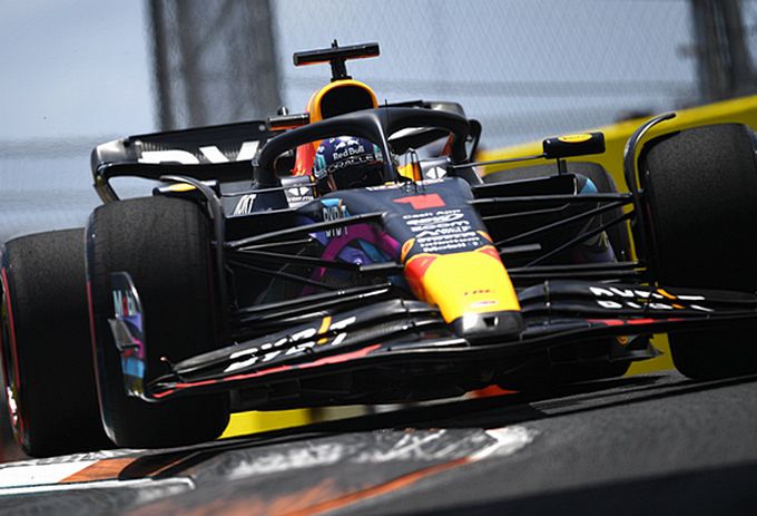 Max Verstappen in action RB19