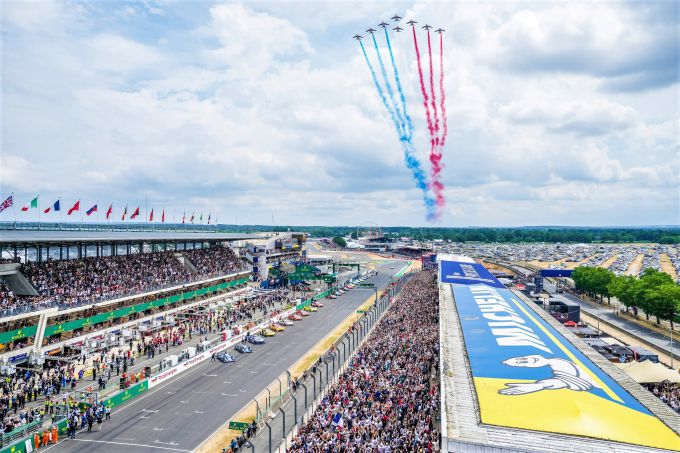 24H Le Mans 2023 Straaljagershow voor de start