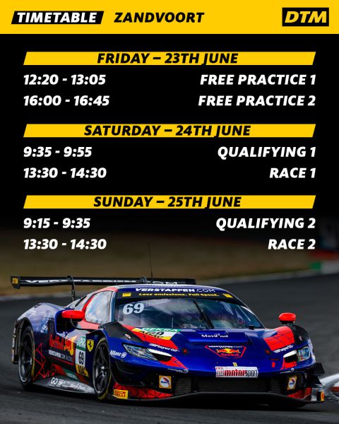 DTM Zandvoort tijdschema