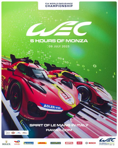 6 Hours Monza 2023 event poster