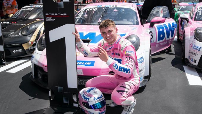 Porsche Mobil 1 Supercup Hungaroring harry King winnaar
