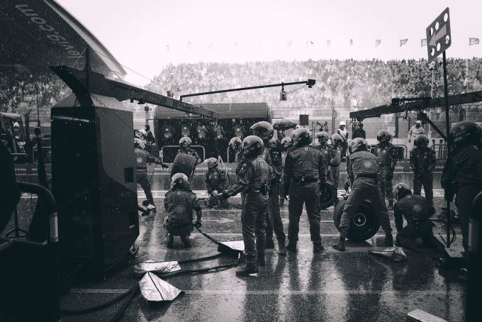 Ferrari pitstop met regen F1 Dutch GP 2023