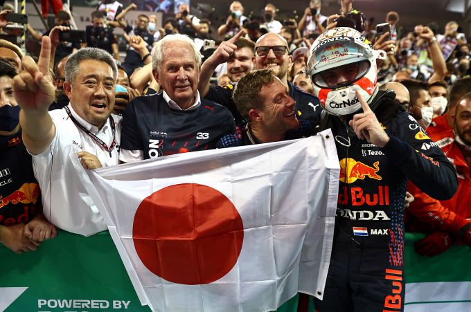 Honda F1 wereldkampioen met Max Verstappen