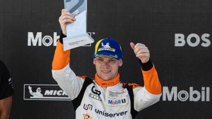 Porsche Carrera Cup Deutschland Lausitzring zaterdagrace Foto 3 Larry ten Voorde P2