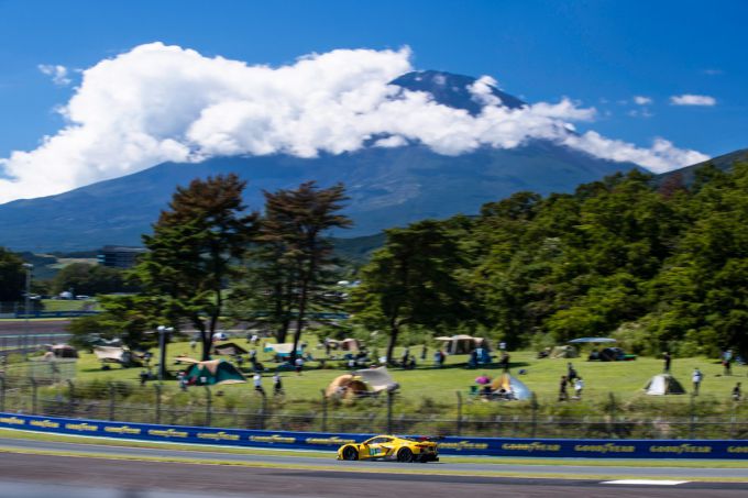 Corvette onderweg op de Fuji Speedway Foto: Corvette Racing Fans