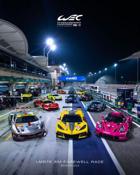 LMGTE AM farewell race FIA WEC 8 Hours of Bahrain 2023 Bron foto: Fb FIA WEC