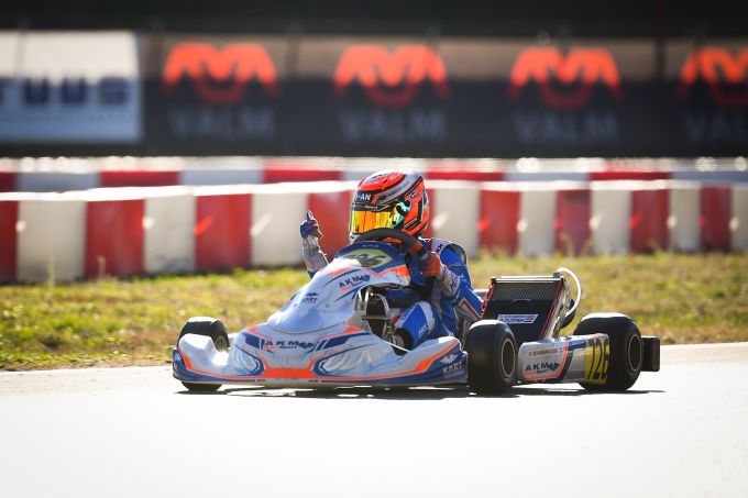 Talent Dean Hoogendoorn wint ook slotrace WSK Final Cup!