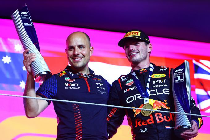 Gianpiero_Lambiase_en_Max_Verstappen F1 Red Bull