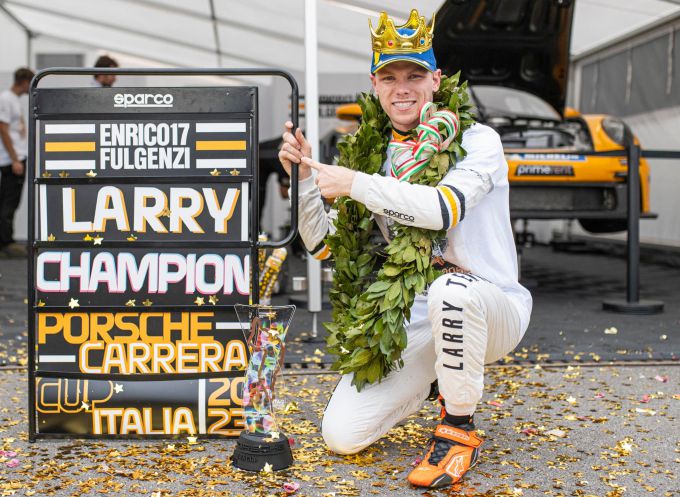 Larry_ten_Voorde_kampioen Porsche Carrera Cup Italia 2023 Foto 6