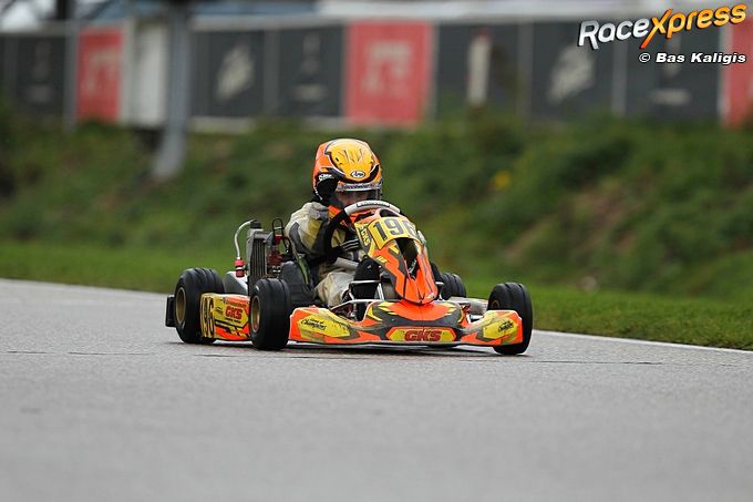 Bran Vanderveken 196 minimax wint NK race op Karting Genk