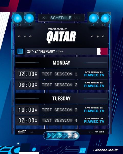 FIA WEC Prologue Quatar Foto 6