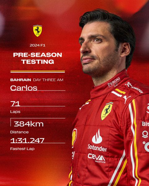 Carlos Sainz results Bahrein 2024
