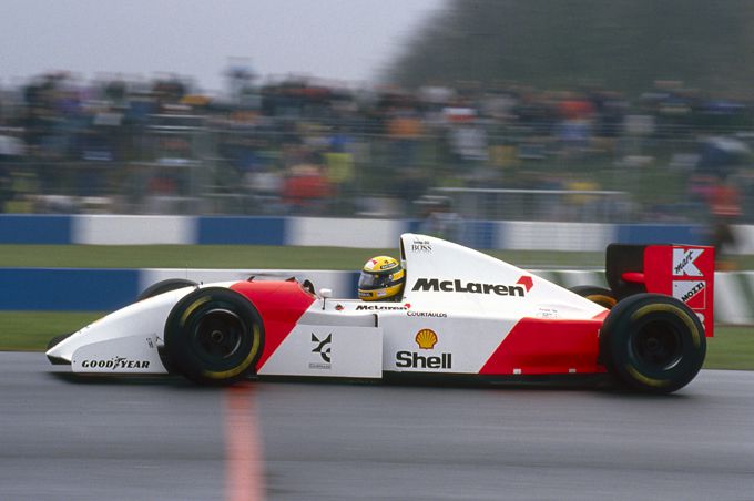 Senna miste een podium in de Britse Grand Prix van 1993 toen hij zonder brandstof kwam te staan in de laatste ronde
