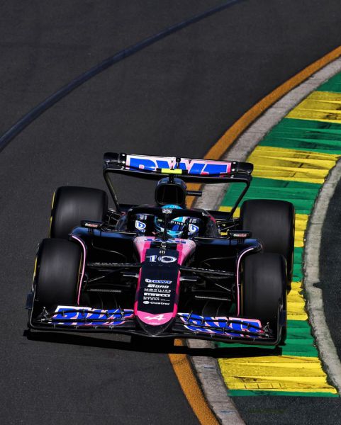 Pierre Gasly F1 Alpine Melbourne actie