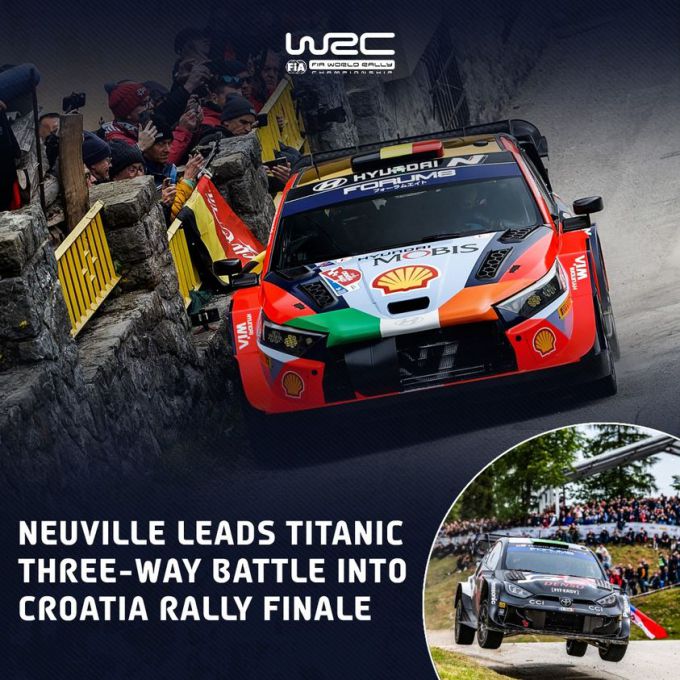 Kroatië Rally 2024 titanenstrijd Neuville versus Evans Foto 2