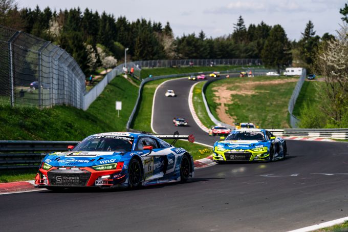 ADAC 24h Nürburgring Qualifiers zondag P5 voor Nr15 Audi R8 LMS GT3 evo II van Scherer Sport PHX