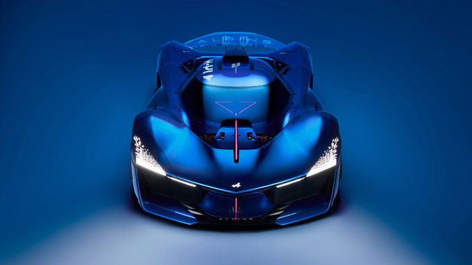 Alpine Alpenglow Hy4 prototype van raceauto op waterstof