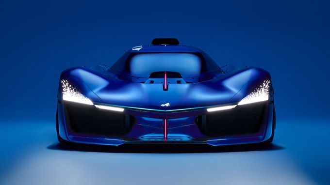 Alpine Alpenglow Hy4 prototype van raceauto op waterstof