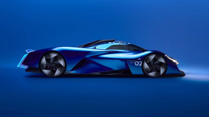 Alpine Alpenglow Hy4 prototype van raceauto op waterstof