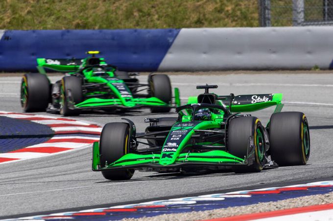 Stake F1 Team KICK Sauber onderaan de pikorde in de Formule 1