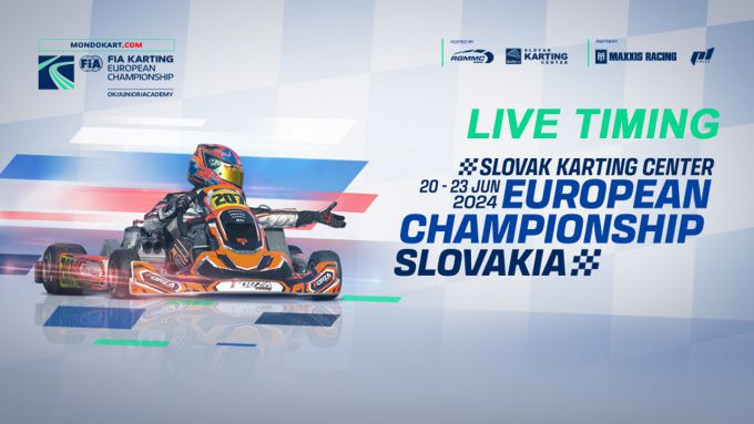 LIVE-TIMING: FIA Europees kampioenschap karting - OK - OKJ en Academy Trophy in Slowakije