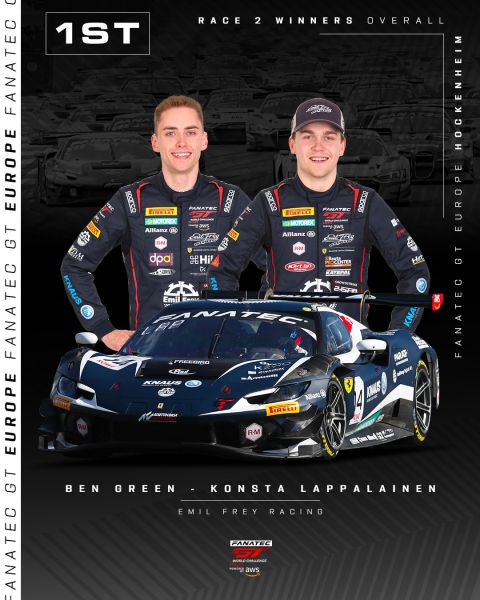 Green en Lappalainen zetten Emil Frey Racing weer bovenaan met overwinning in Hockenheim + UITSLAG