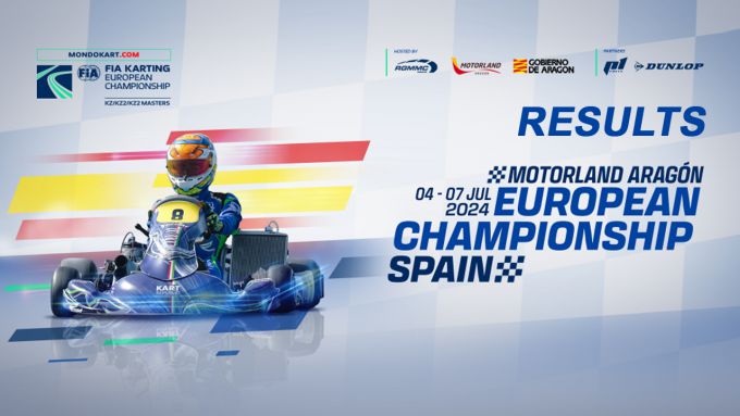 Resultaten: Race 1 FIA EK karting - KZ, KZ2 en KZ2 Masters op Motorland Aragón