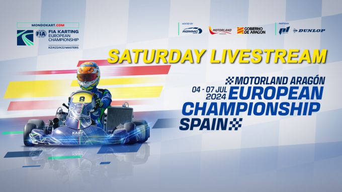 Livestream Race 1 FIA Europees Kampioenschap - KZ, KZ2 en KZ2 Masters op Motorland Aragón