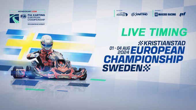 LIVE-TIMING: FIA Karting Europees Kampioenschap - OK, OKJ en Academy Trophy Finale in Kristianstad, Zweden