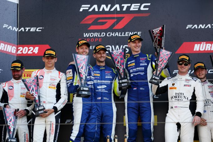 Fanatec GT World Challenge Europe Nürburgring Foto 3 podium bronze cup