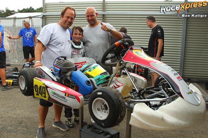 Na overwinningen in de GK4, toont kartbelofte Cem Sazlik nu ook indrukwekkende inhaalrace in IAME Benelux